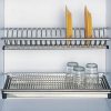 Giá để bát đĩa 2 tầng có khay đựng nước nằng inox 304